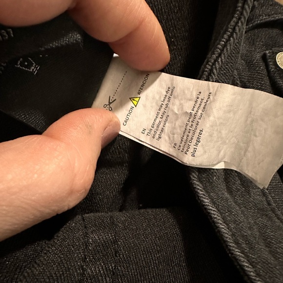 Revamped brand Black denim mini skirt with fringe detail #festivalvibes nwt - Picture 7 of 8